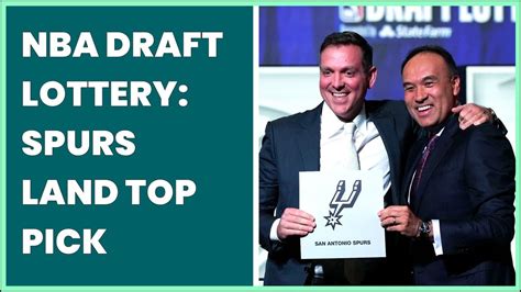 NBA Draft Lottery: Spurs land top pick .